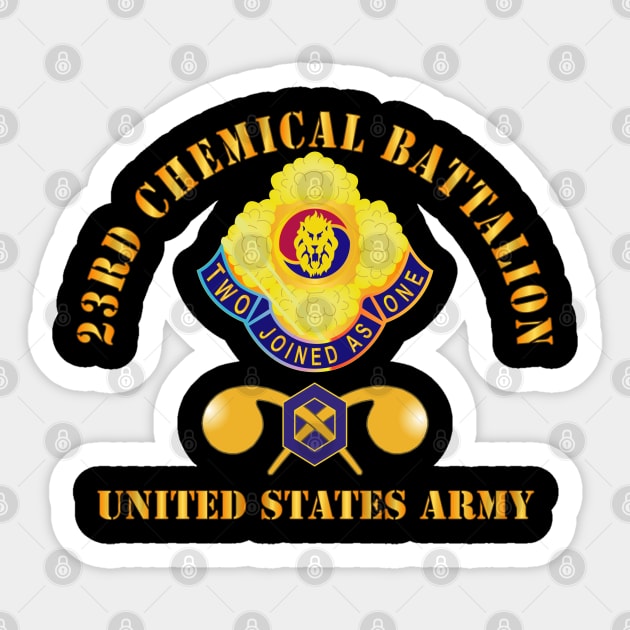 23rd Chemical Bn - DUI - US Army Sticker by twix123844